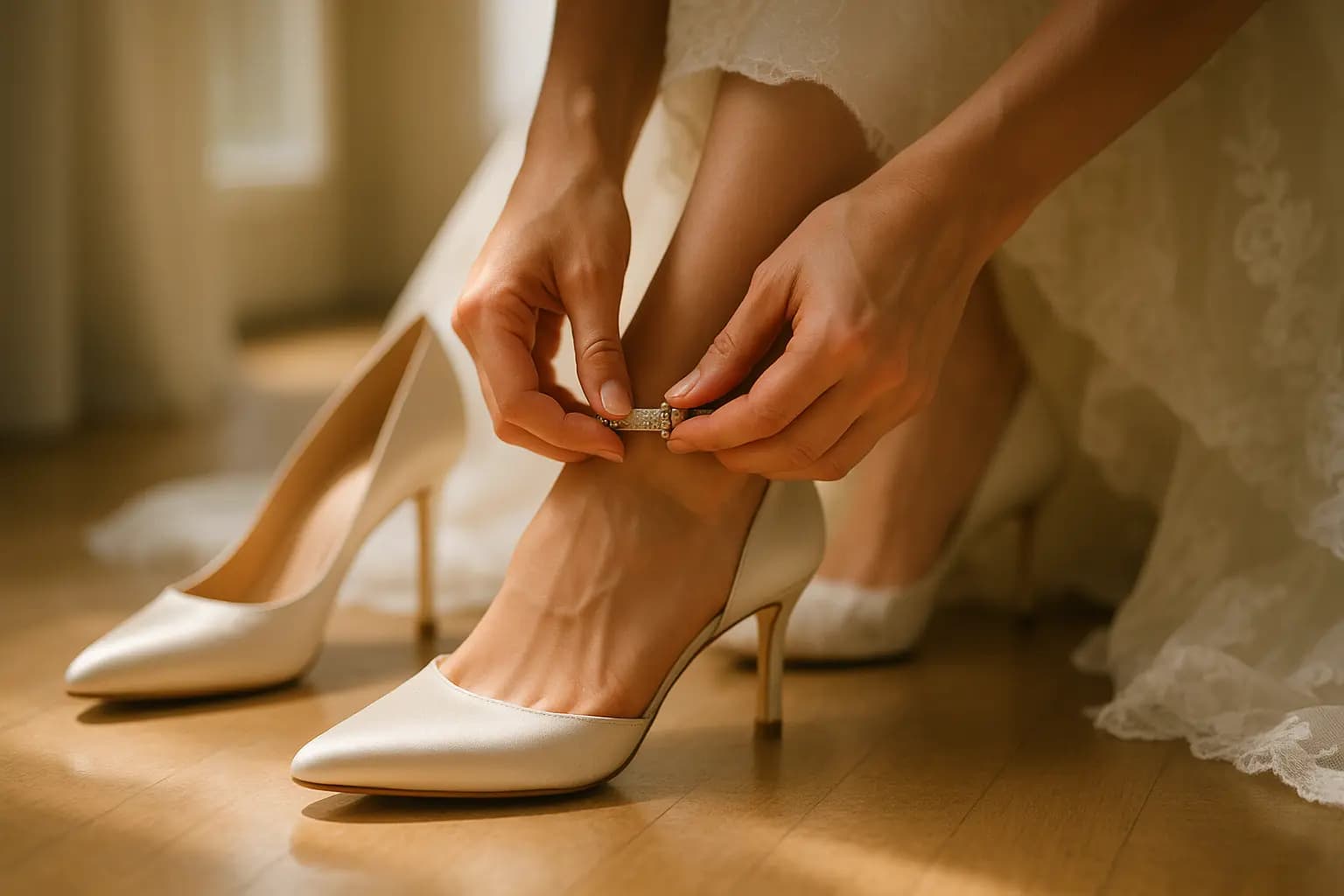 Escarpin mariage confort et élégance pour le jour J